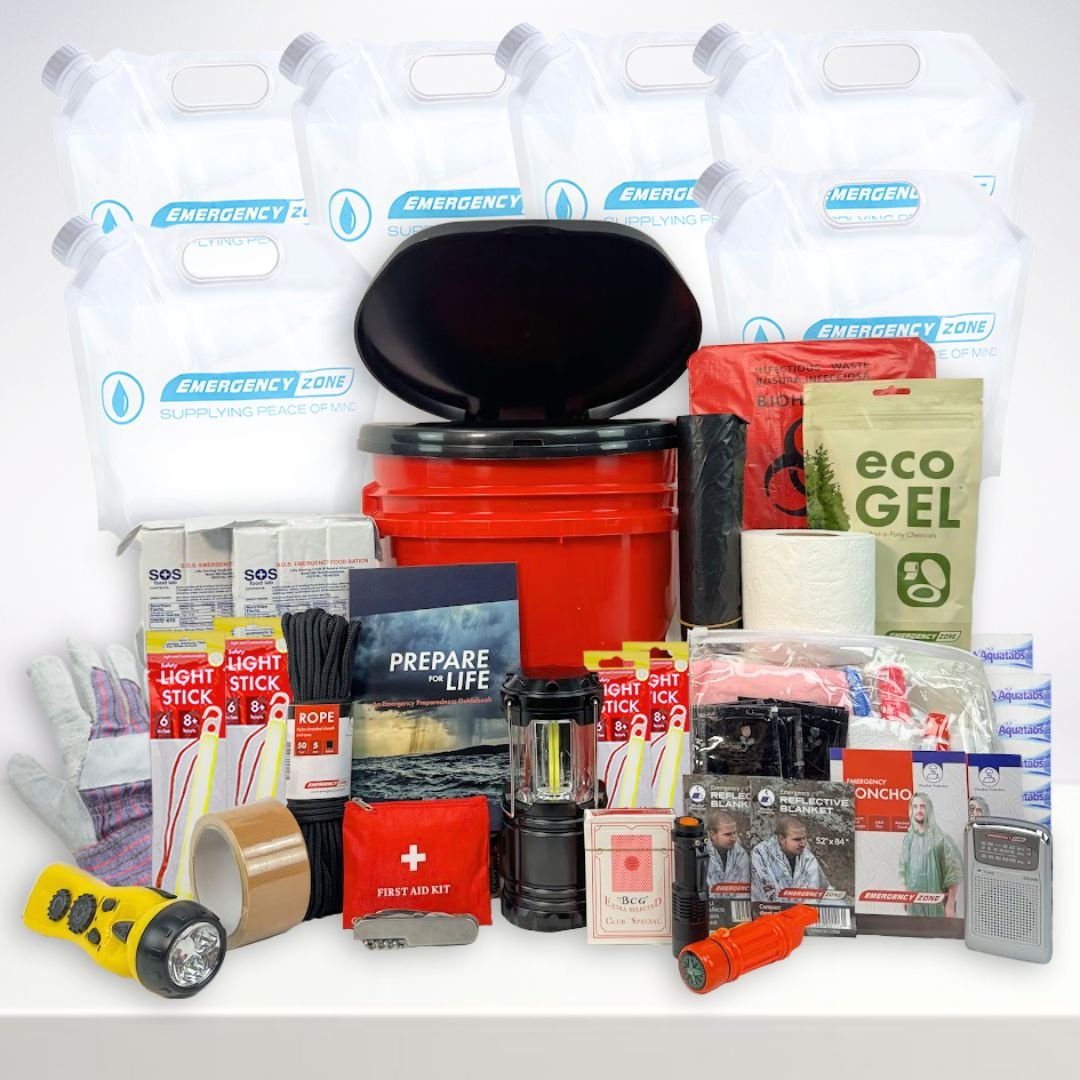 Complete Hurricane Survival Kit - 2 Person | No Masks